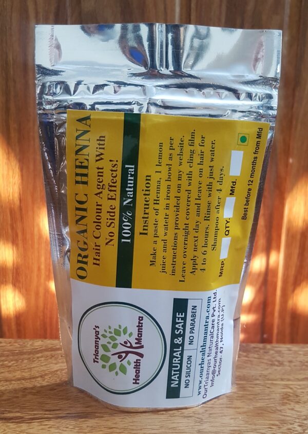 Hena henna mix Organic Triaanyas health Mantra