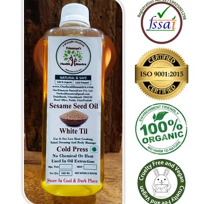 Sesame seed oil cold pressed Organic Triaanyas health Mantra