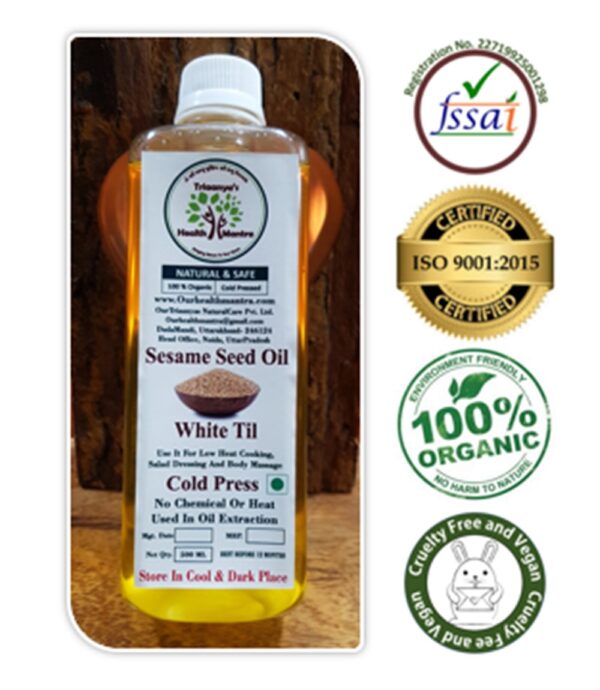 Sesame-seed-oil-cold-pressed-Organic-Triaanyas-health-Mantra-Purnima-bahuguna-Top-Organic-product-company-in-India.jpg Sesame seed oil cold pressed Organic Triaanyas health Mantra